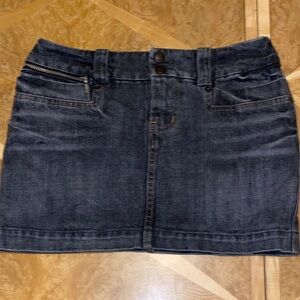 Alternative Dark Gray Denim Mini Skirt Size Medium